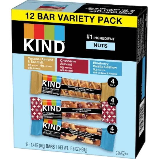 KIND Nutrition Bars Variety Pack - 12ct image {2}