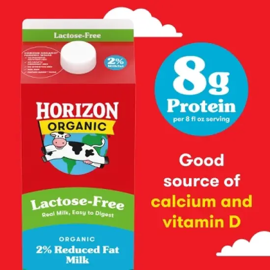Horizon Organic Lactose-Free Milk - 0.5gal image {6}