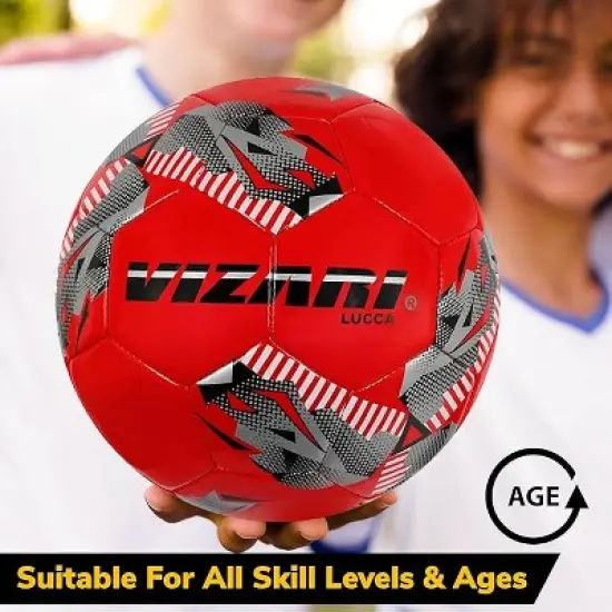 Vizari 'Lucca' Soccer Ball: Durable 32-Panel Construction, Colored TPU Cover, Thread-Wound Bladder - Ideal for Training and Light Matches, Suitable for Kids and Adults image {5}