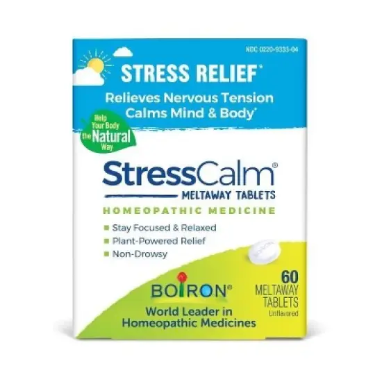 StressCalm by Boiron Homeopathic Medicine For Stress Relief  -  60 Tablet image {2}