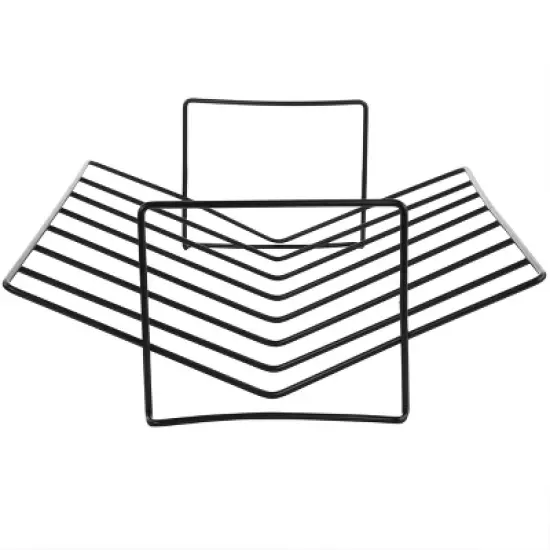 Gibson Greystone 2 Piece Carbon Steel 16.25in. Turkey Roaster Set in Speckled Grey image {4}