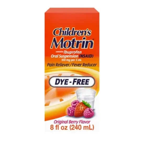 Motrin NSAID Children's Original Dye-Free Ibuprofen Liquid - Berry - 8 fl oz image {11}