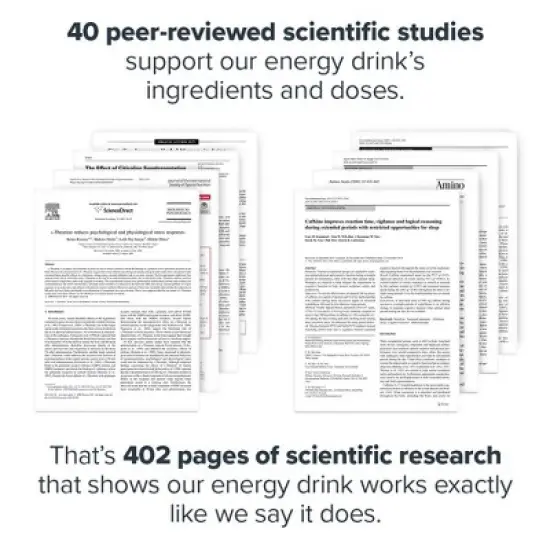 Energy Drink naturally sweetened and flavored - Case (12 Cans) image {2}