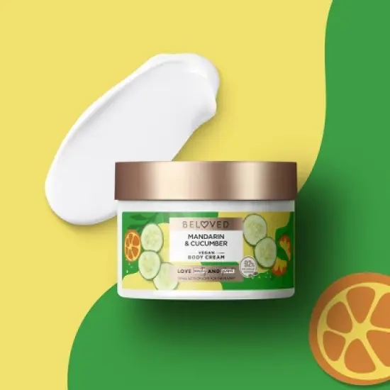 Beloved Mandarin & Cucumber Water Body Cream - 10oz image {5}