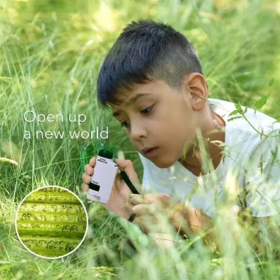 Dartwood Pocket Microscope - Mini Portable Microscope for Kids & Adults with LED - 60x-120x Magnification (White) image {6}