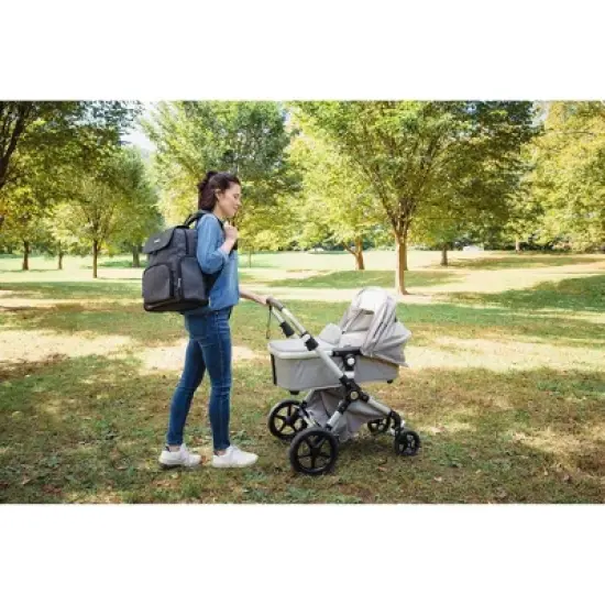 Baby Brezza Dante Back Pack Diaper Bag - Black image {9}