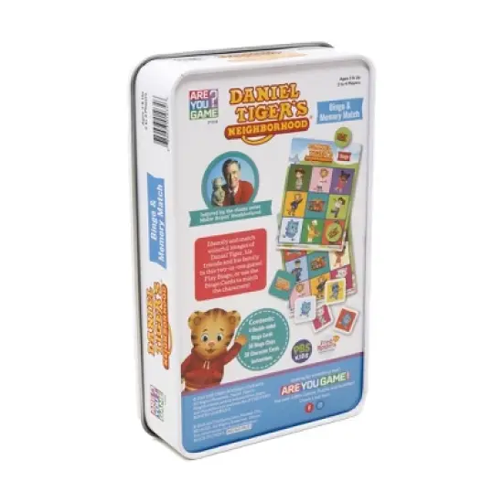 AreYouGame.com Daniel Tiger's Neighborhood Bingo & Memory Match Board Game image {1}