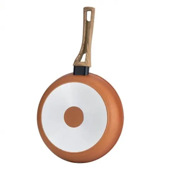 Hamilton Beach HBV103 12 Inch Forged Aluminum Terracotta Nonstick Coated Frying Pan Skillet with Induction Bottom and Bakelite Handle, Copper image {4}