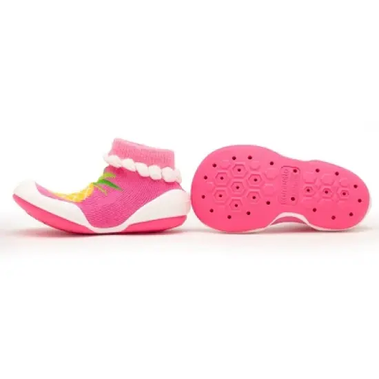 Komuello Baby Girl First Walk Sock Shoes Pineapple image {2}