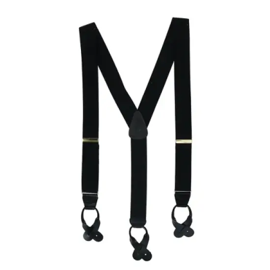 CTM Men's Elastic Button End Suspenders image {3}