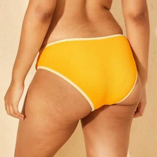 Women's Pucker Textured Contrast Binding Low-Rise Medium Coverage Bikini Bottom - Wild Fable&trade; image {4}