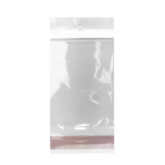 UOFFICE Pack of 1,000 Clear Resealable Cellophane Bags 3.1" x 3.9" with Hanging Header image {7}