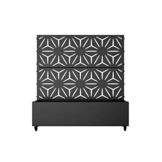 PexFix Outdoor Metal Trellis with Planter Box in Star Pattern image {2}