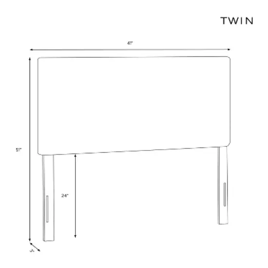 French Seam Slipcover Headboard in Nautical Stripe Navy - Cloth & Company image {5}