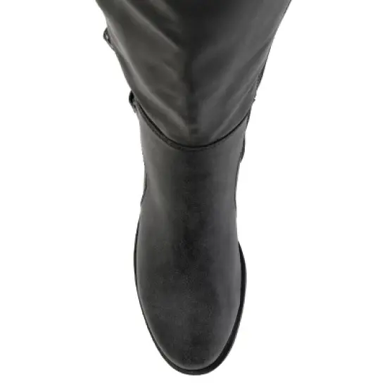 Journee Collection Womens Carly Stacked Heel Riding Boots image {3}