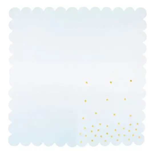 Sparkle and Bash 100 Pack Ombre Cocktail Napkins for Boy Baby Shower, Wedding, Birthday Party (5 x 5 in, Light Blue) image {7}
