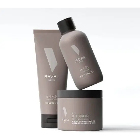 BEVEL Men's Skin Care Kit - Face Wash with Tea Tree Oil, Exfoliating Pads and Face Moisturizer - 10 fl oz/3pk image {5}