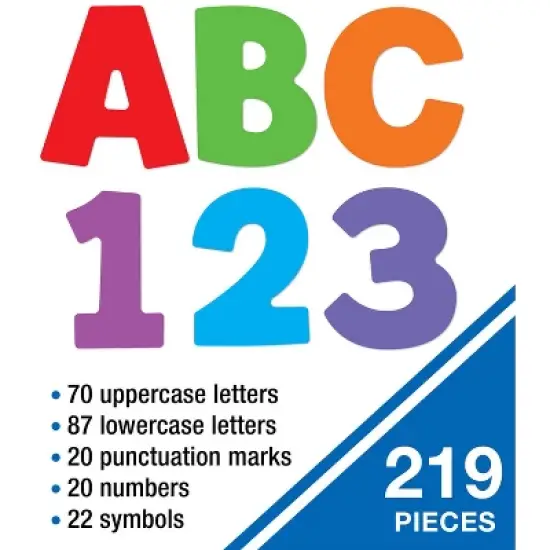 Carson Dellosa Education Color Splash Combo Pack EZ Letters, 219 Pieces Per Pack, 3 Packs image {2}