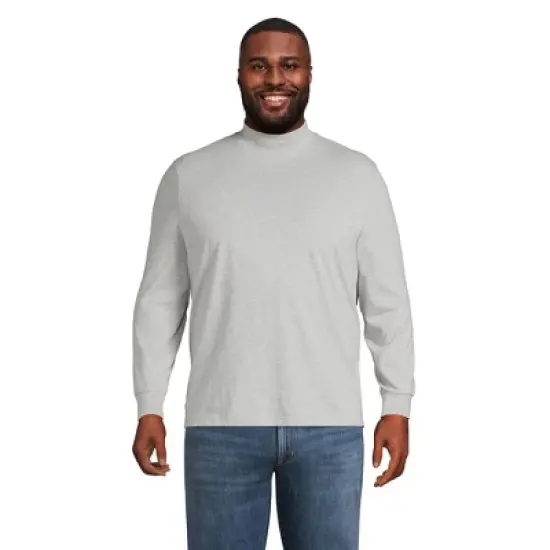 Lands' End Men's Super-T Mock Turtleneck image {5}