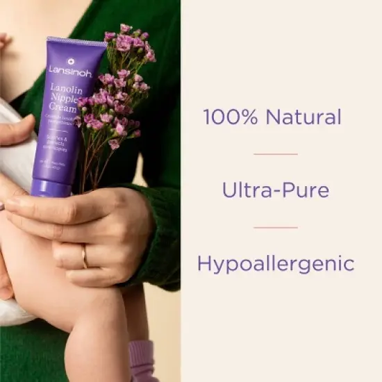 Lansinoh Lanolin Nipple Cream for Breastfeeding Essentials - 1.41oz image {3}