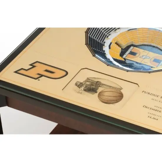 NCAA Purdue Boilermakers Basketball 25-Layer StadiumViews Lighted End Table image {3}