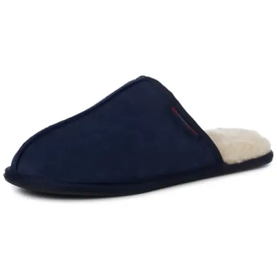 Alpine Swiss Halden Mens Genuine Suede Memory Foam Scuff Slippers image {8}