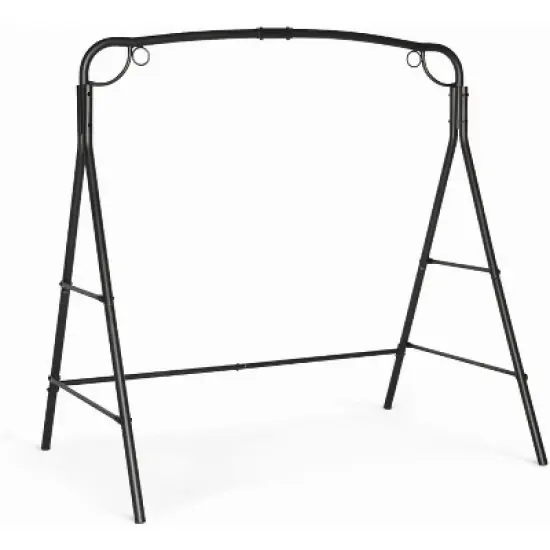 VINGLI Heavy Duty Metal Porch Swing Frame with Extra Safety Side Bars, Hanging Swing Frame for Yard, Garden, Lawn, Outdoors image {8}