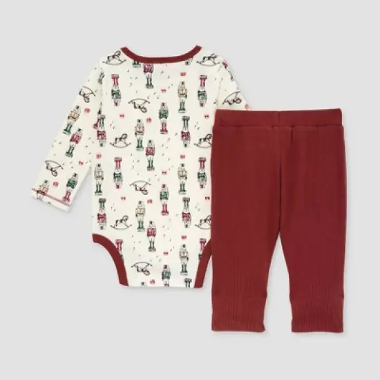 Burt's Bees Baby&reg; Boys' Dance of the Nutcracker Bodysuit & Ribbed Pants Set image {1}