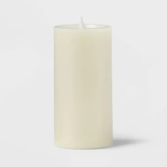 3" x 6" Pillar Candle Cream - Threshold&trade; image {2}