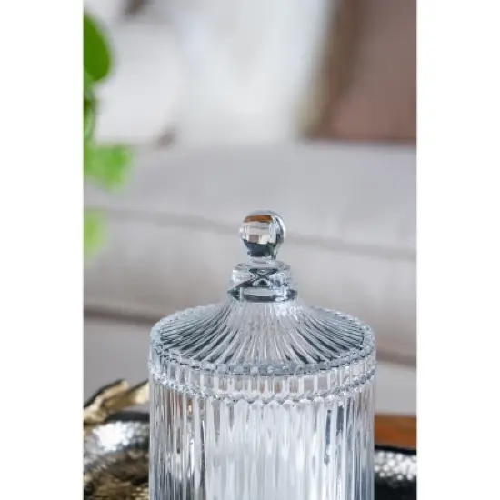 D4x6inAncell Lidded Glass Jar image {2}