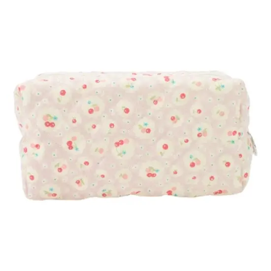 Unique Bargains Women Portable Cherry Makeup Bag Camping 1 Pc image {8}