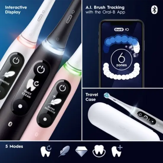Oral-B iO Series 6 Electric Toothbrush with 1 Brush Head image {7}