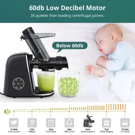 MOVSSOU Slow Juicer Machine 150W image {2}
