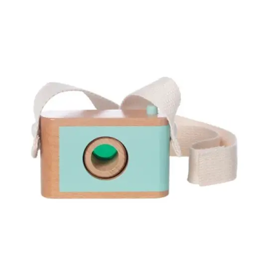 Manhattan Toy Natural Historian Wooden Camera Pretend Time Play with Clear, Green and Kaleidoscope Lenses image {7}