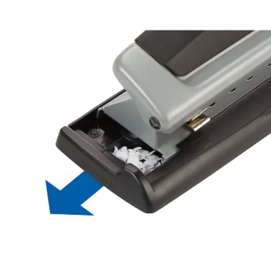 Swingline Precision Pro Punch: Metal 3-Hole Puncher for Binder, Non-Powered Desk Tool, Black, 1 Year Warranty image {3}