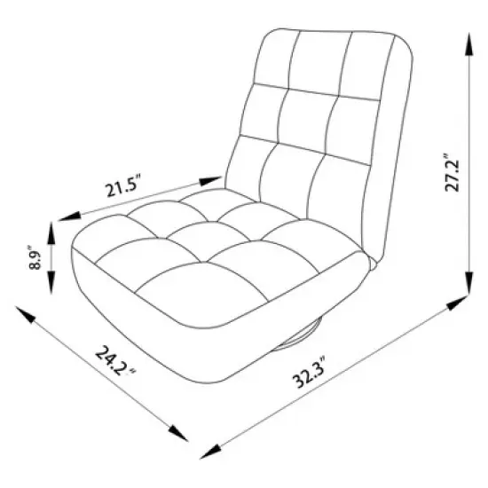 Floor Dorm Gaming Chair with Adjustable Back Navy - Room Essentials&trade; image {5}