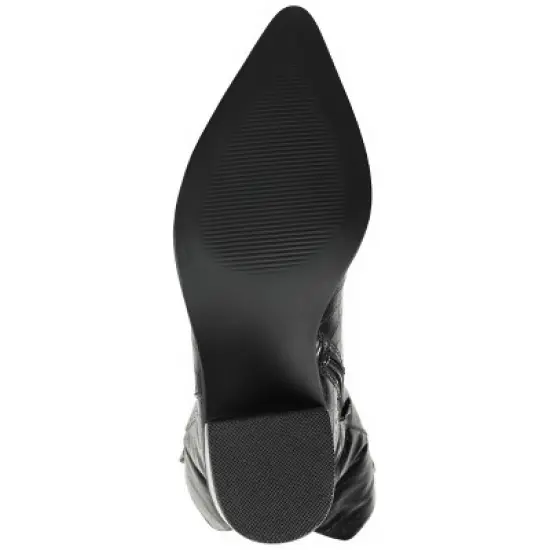 Journee Collection Womens Therese Tru Comfort Foam Wide Calf Stacked Heel Knee High Boots image {4}