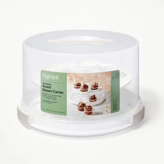 Round Cake Carrier White/Clear - Figmint&trade; image {4}
