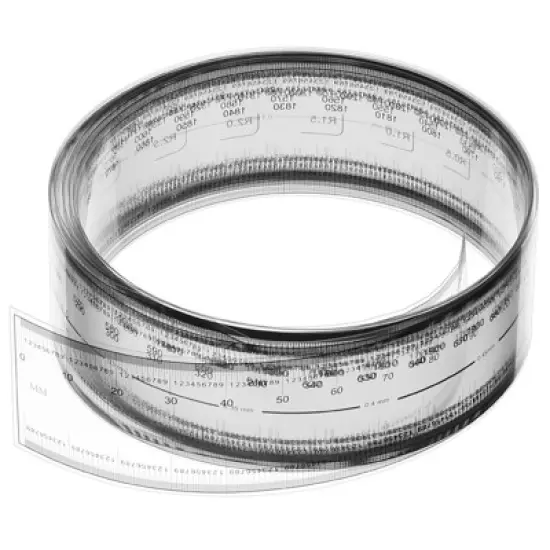 Unique Bargains PET Plastic Folding Film Flexible Ruler with R Angle and Width Lines image {8}