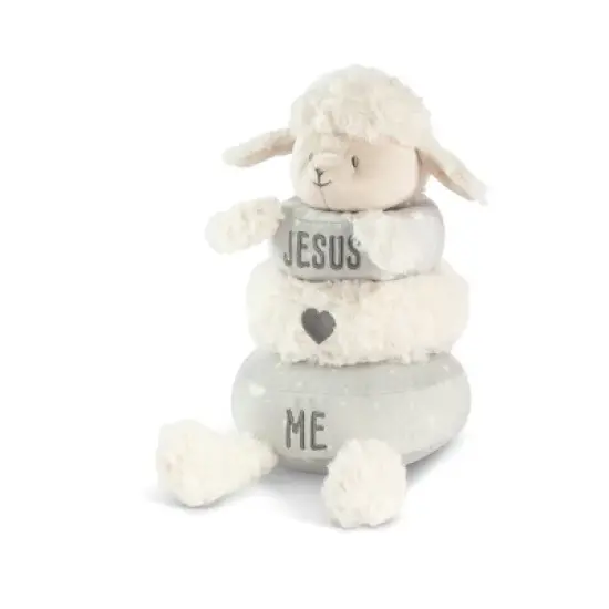 DEMDACO Stackable Plush - Jesus Loves Me Lamb image {1}