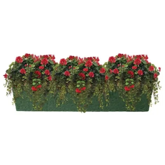 Emsco Trough Planter with Drainage Holes Rectangular Outdoor Planter Boxes image {4}
