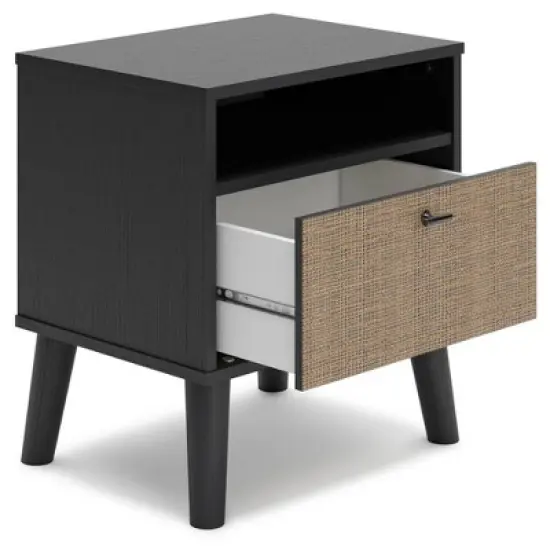 Charlang Nightstand Black/Gray/Beige - Signature Design by Ashley image {2}