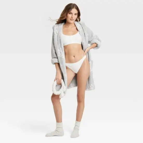 Women's 2pc Cozy Robe and Headband Set - Colsie&trade; image {3}