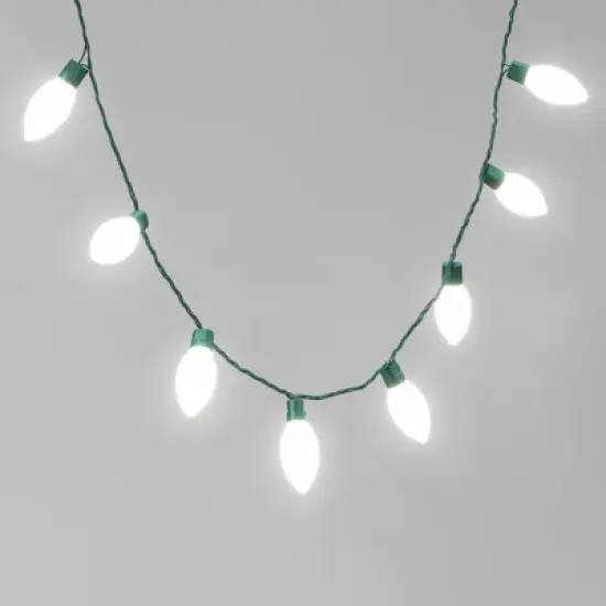 25ct LED C9 Classic Glow Indoor Outdoor Christmas String Lights with Green Wire - Wondershop&trade; image {6}
