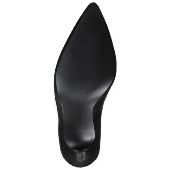 Journee Collection Womens Junniper Back Heel Zip High Stiletto Pointed Toe Pumps image {4}