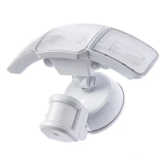 Home Zone Security&reg; Smart SMD 3-Light Motion Sensing LED Outdoor Flood Light, 3,500 Lumens in White image {3}