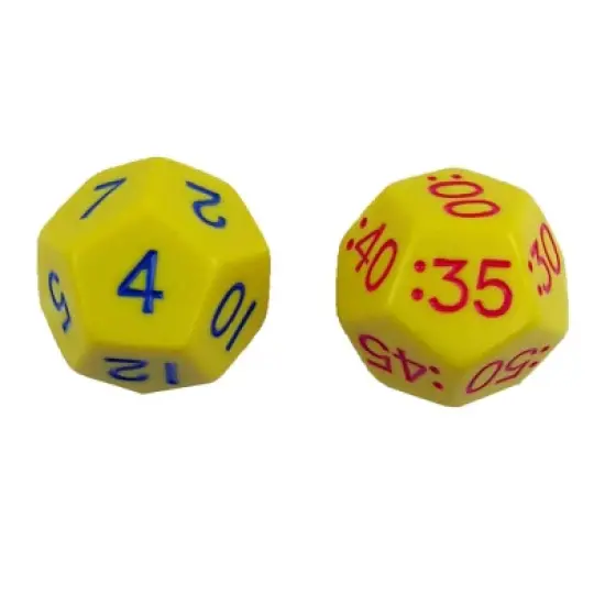 Koplow Games Time Dice, Pair of Yellow (AM), 6 Sets image {2}