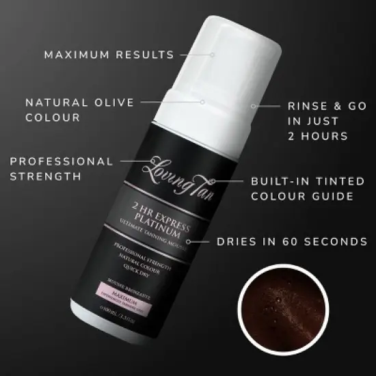 Loving Tan Platinum 2 HR Express Mousse - 3.3 fl oz - Ulta Beauty image {1}