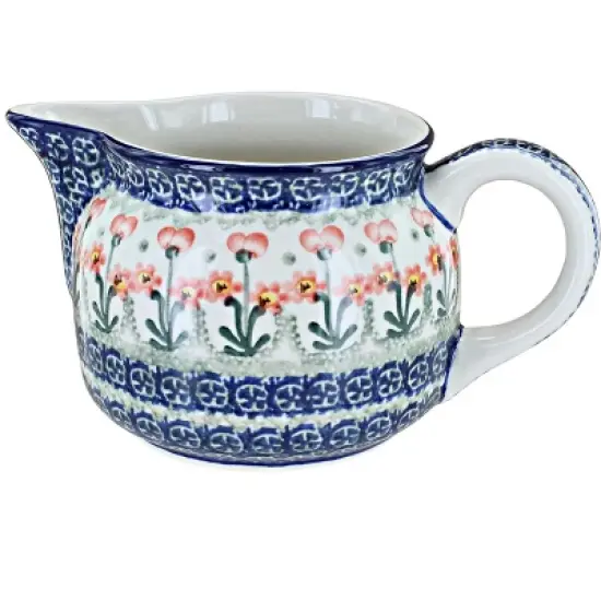 Blue Rose Polish Pottery 54 Ceramika Artystyczna Small Pitcher image {4}