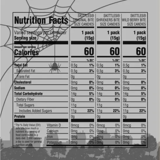 Skittles Original, Wild Berry & Shriekers Fun Size Chewy Halloween Candy - 10.53oz image {8}